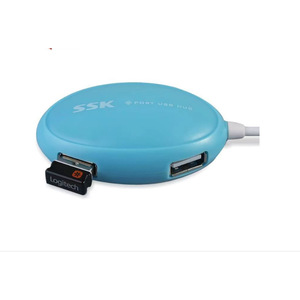 เอสเอสเค 4 พอร์ตยูเอสบีฮับยูเอสบี 2.0 พลาสติกสำหรับขยายคอมพิวเตอร์ - Product Image 4