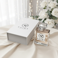 Bouteilles en verre de parfum rectangulaire de qualité supérieure avec boîte, pulvérisateur de bouteilles carrées de parfum vides LOGO personnalisé noir clair et mat
