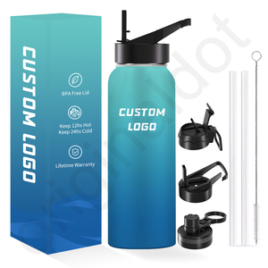 OEM BPA Free 32oz Double Wall Stainless Steel Vacuum Insulated Gym Sports Water <b>Bottle</b> - Product Image 3