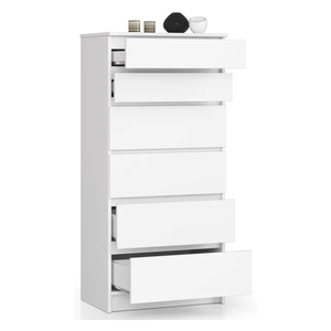 Factory Wholesale White Chest of Drawers Wooden Clothes High <strong>Storage</strong> Cabinet <strong>Furniture</strong> - Product Image 3