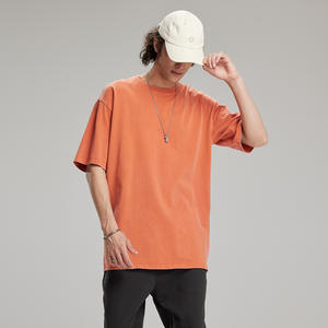 T-shirt tricoté surdimensionné à manches courtes pour homme, style streetwear, 100 % coton, impression DTG personnalisée, collection été OEM - Product Image 5