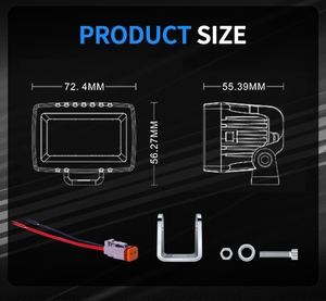 Barras de Luz <span class=keywords><strong>LED</strong></span> AURORA Patentadas para Motocicletas, Accesorios para Motocicletas, Luces de Trabajo para ATV - Product Image 5
