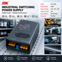 Fuente de Alimentación Conmutada Industrial de Salida Única HCC-600S 600W 24V 36V 48V IP20, Controlador LED con 92% de Eficiencia, -20~60°C, 25A