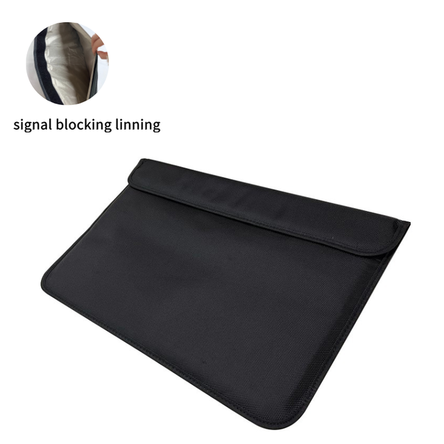 5G Signal Blocking Durable Lightweight Faraday Bag RFID EMF Shielding for Laptop/Tablet 15" Devices-Simple Design Magnetic