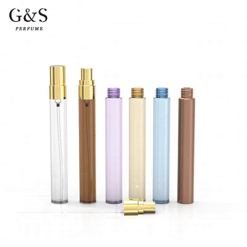 Tamaño de viaje 5ml 10ml probador de perfume botella Mini muestra de Perfume transparente Spray de vidrio botellas pequeñas vial de perfume