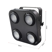 Luces de Proyección LED COB 4x90W RGB IP65 Impermeables DMX512 de Amplio Alcance para Escenarios, Conciertos y Exteriores