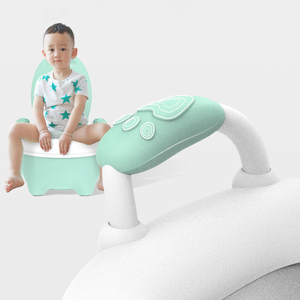 Siège d'entraînement pour bébé, siège de toilette en plastique, roulettes souples et faciles, mimic 3 pots de bébé - Product Image 6
