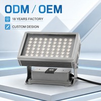 Projecteur extérieur moderne 192W en promotion avec corps en aluminium étanche IP67 pour l'éclairage extérieur des hôtels, villas et bâtiments