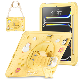 Funda Protectora para Tablet con Diseño de Patito, Anti-Caídas y Resistente a Impactos, Protección Completa para iPad <span class=keywords><strong>Pro</strong></span> 11 2024 <span class=keywords><strong>M4</strong></span> A2836/A2837/A3006 - Product Image 3