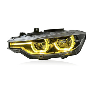 Fari LED SJC Auto con Tre Colori Commutabili per <span class=keywords><strong>BMW</strong></span> <span class=keywords><strong>Serie</strong></span> <span class=keywords><strong>3</strong></span> F30 F31 F35 2012-2018, Luci Diurne Bianche, Gialle e Ambra - Product Image 3