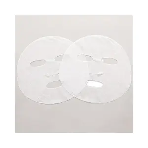 Hot Selling Plant Fiber Facial Mask Paper White Bamboo Fiber Facial Mask Sheet