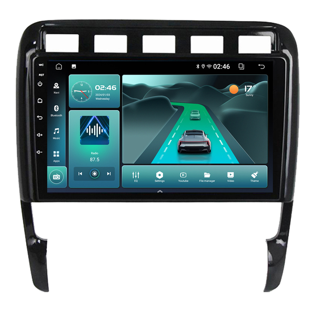 9 Inch Car Video Player for Porsche Cayenne 2002-2010 with Car-play Radio Android 4G GPS Navigation WIFI
