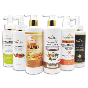 Produits de soin corporel LANORIENT, naturels, biologiques, à la vitamine C, éclaircissants pour la peau, au curcuma, pour éliminer les taches brunes, crème et lotion pour le corps et le visage - Product Image 2