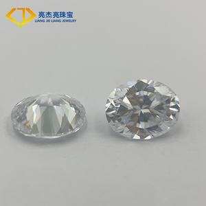 Ovale taglio alto lustro di dimensioni uniformi cubiche zirconio sfuso perle di pietra 3*5 a 8*10mm di colore bianco pietre sintetiche per gioielli - Product Image 3