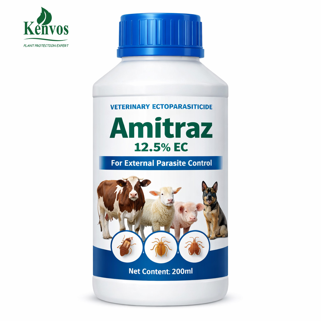 Insecticide Amitraz 12.5% EC Veterinary Acaricide for Cattle Sheep Pig Mite & Tick Control External Parasites