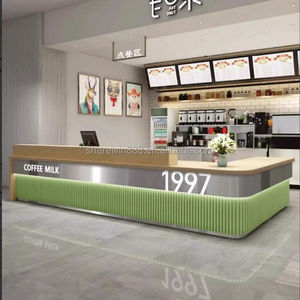 <span class=keywords><strong>Temu</strong></span> Iced Bubble Tea & Coffee Station Showcase Shop-Like Cake Display Kiosk Stands para Mall - Product Image 2