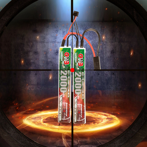 Gnb gaoneng 2000mAh 2S 7.4V 140C 70C RC LiPo แบตเตอรี่ airsoft MINI Tamiya เชื่อมต่อ - Product Image 5