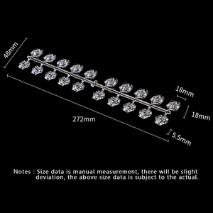 Nuancier d'échantillons de perles à ongles en cristal pour la présentation des couleurs et la pratique du nail art - Product Image 3