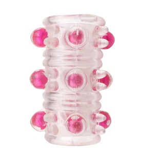 Anillo para Pene con Perlas y Cristales, Funda para Pene con Espigas, Juguete Sexual para Adultos, Diversión en Pareja, Retrasa la Eyaculación para Hombres - Product Image 2