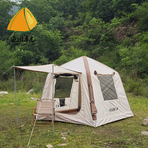 Tenda <span class=keywords><strong>da</strong></span> <span class=keywords><strong>campeggio</strong></span> gonfiabile a singolo strato per tenda <span class=keywords><strong>da</strong></span> famiglia rivestita in vinile nero tenda interna ad alta resistenza impermeabile e UV - Product Image 3