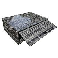 Möbel Großhändler Outdoor Living Seating Sectional Poly Rattan Wicker Garten Sofa Lagerung Conversation Patio Corner Set