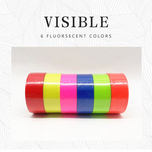 6-Pack PVC sinalização fita cores sortidas não-adesivo dupla face fita plástica para Levantamento Árvore Marcação e Neon Iluminação - Product Image 3