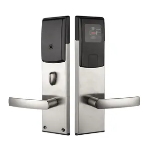 Smart hotel electric lock rfid hotel door lock system pms SDK key card door lock swipe card entry