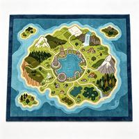 Tapis tufté personnalisé en forme de carte de jeu, tapis de sol décoratif pour salle de jeu vidéo, tapis de forme irrégulière pour chambre de gamer