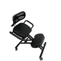 Chaise de bureau ergonomique en cuir PU, pliable et réglable en hauteur, rotation à 360°, soutien de la posture, design moderne