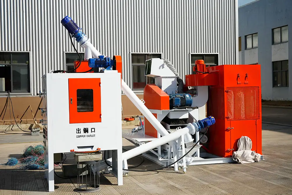 QIDA 2017 Nuevo modelo 2000-3000kg/10h máquina de reciclaje de alambre de cobre/máquina trituradora de cable/granulador de cobre