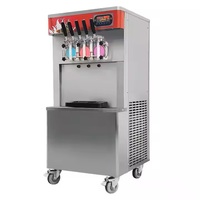 Yaourt glacé commercial Softserve chine 7 saveur tête unique petit cilindros doux servir glace machine à crème glacée dessus de Table