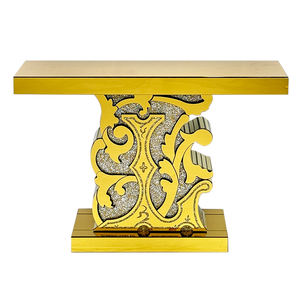 YuanChang Table <span class=keywords><strong>Console</strong></span> Moderne de Luxe en Acier Inoxydable de Style <span class=keywords><strong>Baroque</strong></span> en Métal Doré Vintage pour Salon et Chambre - Product Image 5