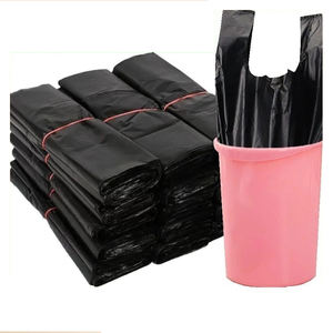 Bolsas de basura de cocina de 13 galones respetuosas con el medio ambiente personalizadas Impresión offset de PE vegano fuerte y alta empaquetada MOQ 100PCs - Product Image 2