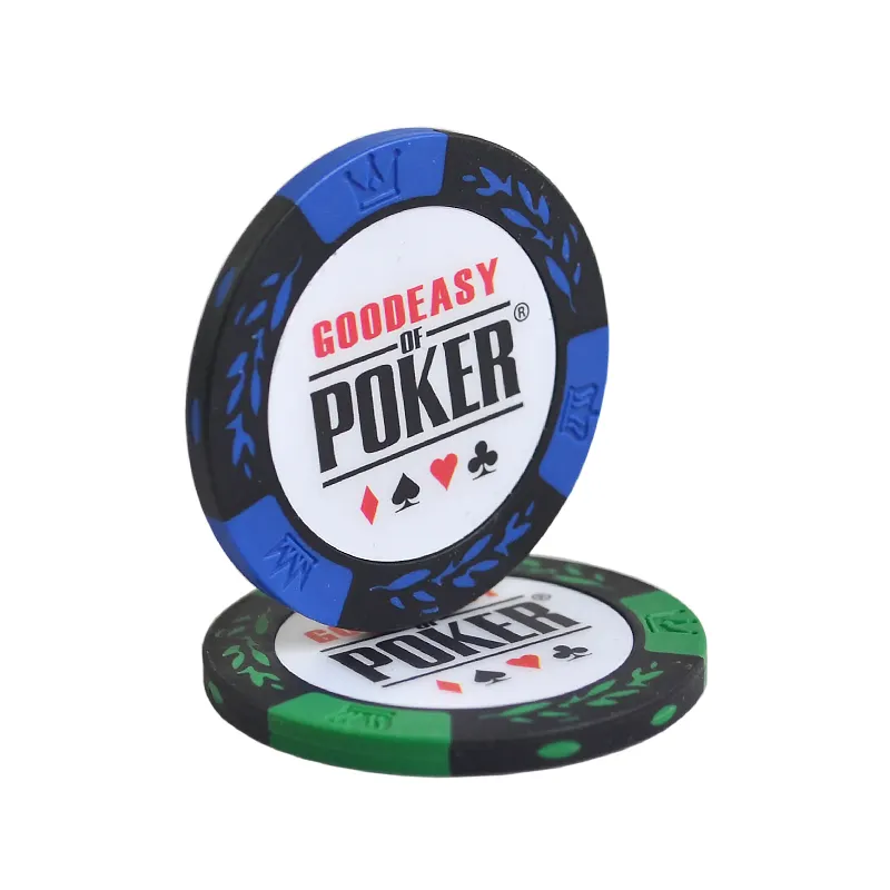 14 Gram kil Poker Chip Rounders profesyonel Monte Carlo cips casino kulübü kil poker yonga seti için Set