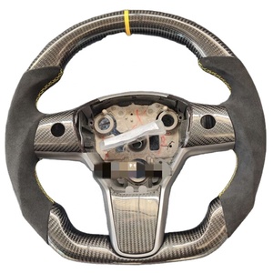 <span class=keywords><strong>Volant</strong></span> en Fiber de carbone pour Tesla modèle Y <span class=keywords><strong>2021</strong></span> 2022 nouveau - Product Image 1