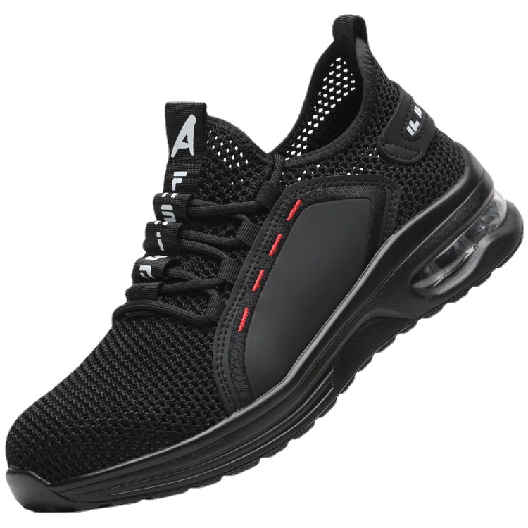 Fashion Brand Anti Puncture Portable Industrial Sports Safety Shoes Boots Work for Men Women Steel Toe Breathable Lightweight