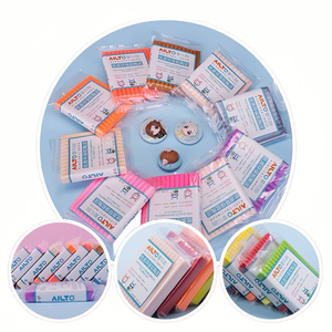Vente en gros de <span class=keywords><strong>250g</strong></span> d'argile à <span class=keywords><strong>modeler</strong></span> éducative faite à la main, slime léger, argile plastique souple à faire soi-même, cuisson au four, certifiée EN71 ASTM CE - Product Image 3