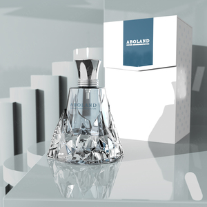 Aboland Luxury Glass Perfume <b>Bottle</b> With Engraving Screw Cap Rectangle Shape Empty <b>Bottle</b> For Perfume Design Manufacture - Product Image 6