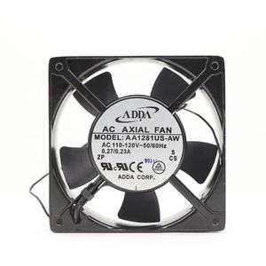 Adda AA1281US-AW ventilador de refrigeração, 12cm 115v ac 12cm 12038 120x120x38mm 96cfm 2700rpm 0.27a controle de rolamento esferas gabinete ventilador de refrigeração axial