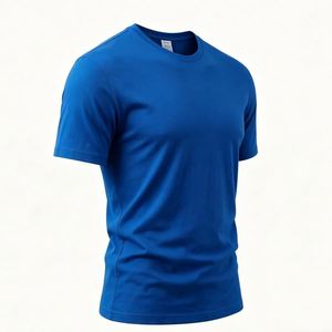 Camiseta de Gran Tamaño para Hombre SKYWILL, con Logotipo Personalizado, Color Liso, 100% Algodón Jersey, Cuello Redondo, 180G, Manga Corta, Absorbe la Humedad - Product Image 3