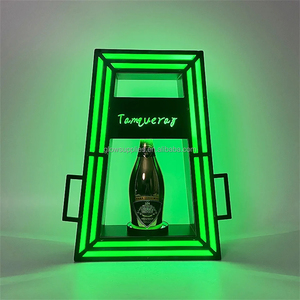 Soporte de vino iluminado de lujo, estante de exhibición de Ginebra Tan-queray, botella de champán, botella Prensenter, glorificador, servicio VIP para Bar <span class=keywords><strong>Club</strong></span> - Product Image 4