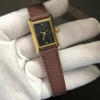 Montre pour femme de marque privée, étanche 3ATM, acier inoxydable, mouvement japonais, bracelet en cuir véritable, montres féminines de luxe tendance