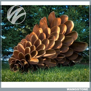 Cono de Pino Grande de Acero Corten <span class=keywords><strong>para</strong></span> Jardín - Product Image 4