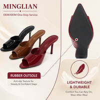 Sandales à talons aiguilles tendance pour femmes, mode estivale