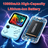 Nouvelle console de jeu portable rétro 2-en-1 K8 2026 avec batterie externe 10000 mAh, écran couleur 3,5 pouces, 10000 jeux intégrés, sortie TV et carte TF
