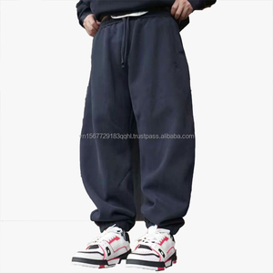 เสื้อฮู้ดซิปครึ่งตัวสไตล์ใหม่สำหรับฤดูใบไม้ร่วงและฤดูหนาว ชุดลำลองสำหรับผู้ชาย ผ้าฟลีซ ชุดกีฬา ปักลายตัวอักษร กางเกงขายาวแบบมีขอบยางยืด - Product Image 6