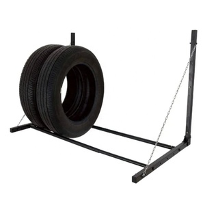 رف إطارات عالي الجودة قابل للطي وقابل للتعديل مثبت على الحائط رف إطارات فولاذية - Product Image 1