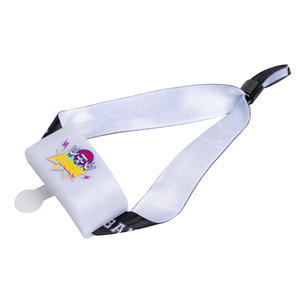 커스텀 로고 액티브 뮤직 점멸 글로우 화이트 LED 플라스틱 손목 밴드 승화 RFID LED 팔찌 - Product Image 3