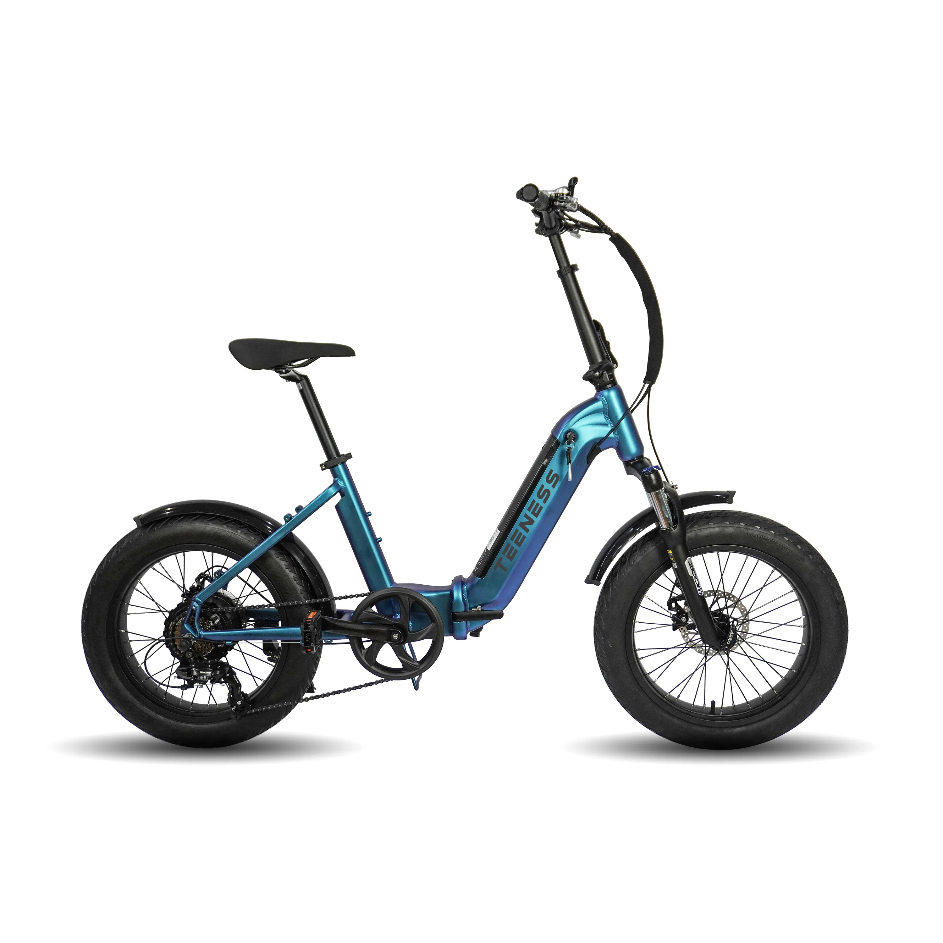 China barato bicicleta elétrica de 20 polegadas 500w 48v pneu gordo dobrável quadro de alumínio