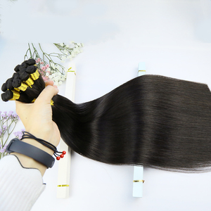 Vente en gros de cheveux humains de qualité supérieure 100% européens, faits à la main, double trame, invisibles, pour salon de coiffure, tissage de cheveux humains - Product Image 5